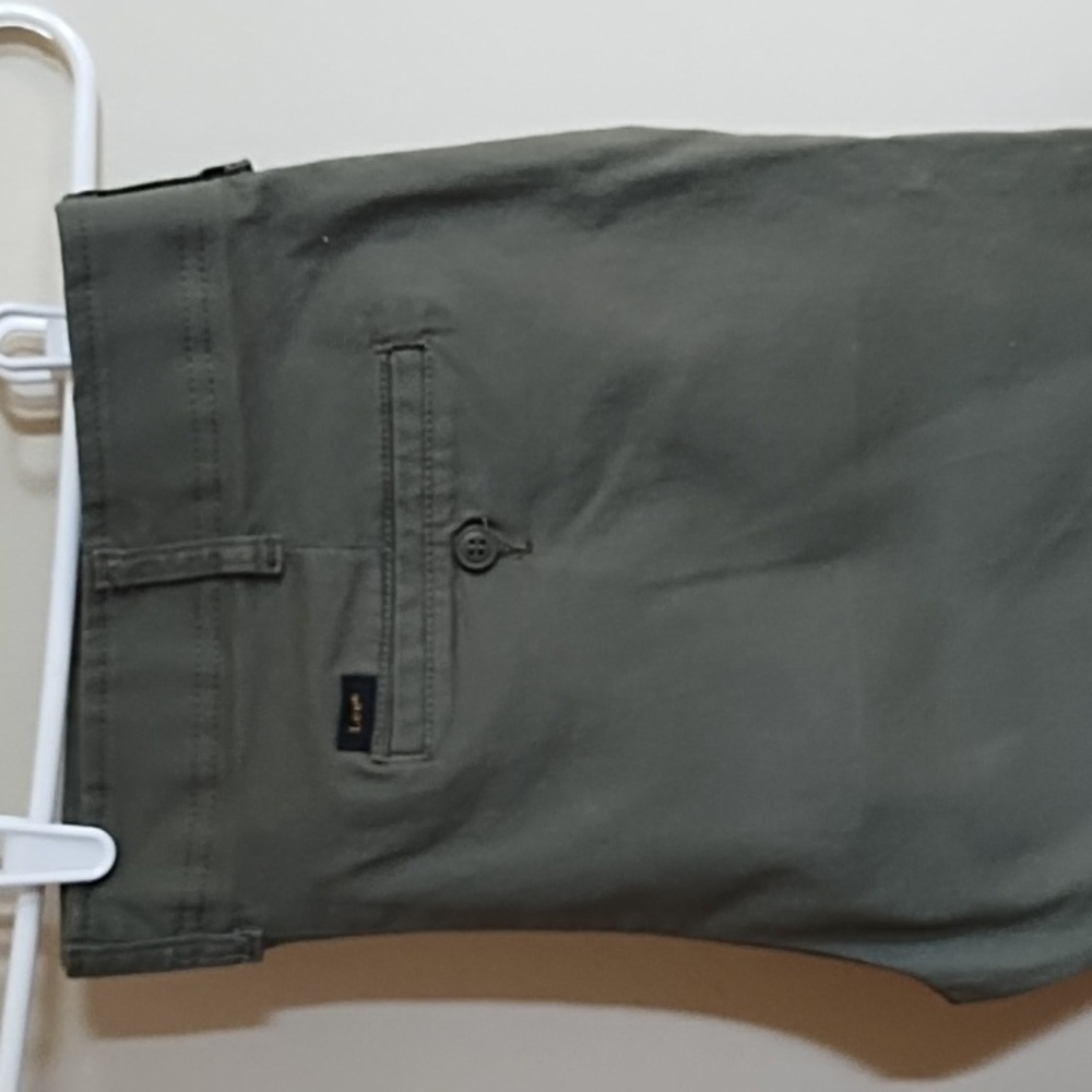 LEE MEN'S DEEP OLIVE EXTREME PANTS, REGULAR STRAIGHT CUT